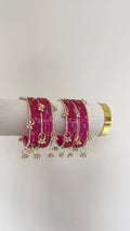 Amaya Kashmiri Bangles | Dark Pink